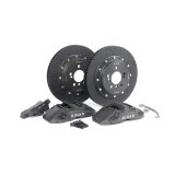 Dinan Big Brake Rear Kits D290-1009-G Disc Kit, Brake, Rear, Slotted Rotors, 4-Piston Gray Powdercoat Calipers, BMW, Kit thumbnail 1