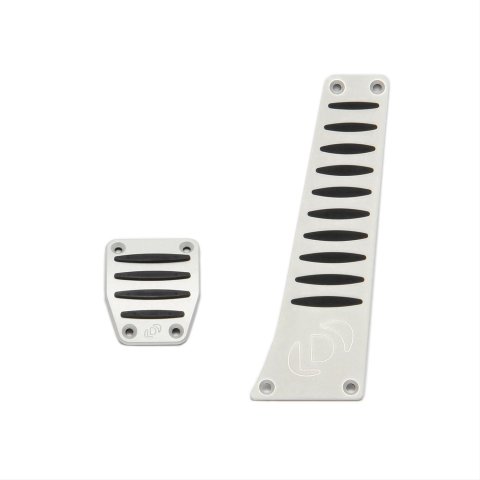 Dinan Pedal Covers D700-0002 Pads, Gas/Brake, Aluminum/Rubber, BMW, Pair thumbnail 1