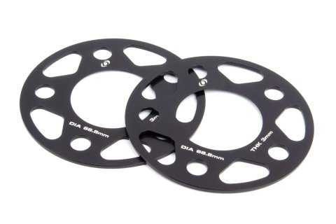 Dinan 0.12 inch Wheel Spacers D210-2021 Spacer, Billet Aluminum, 3.00mm Thickness, 66.50mm Center Bore Diameter, Pair thumbnail 2