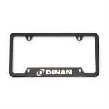 Dinan License Plate Frames D010-0013 Frame, Stainless Steel, Black, Logo, Each thumbnail 1
