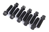 Dinan Lug Bolts D220-0005 Bolts, Replacement, OEM Style, M14 x 1.25 Thread, Cone Seat, Hex Head, 40mm / 1.5 in. Long, Steel, Black Zinc Coated, 10-piece, Set of 10 thumbnail 1