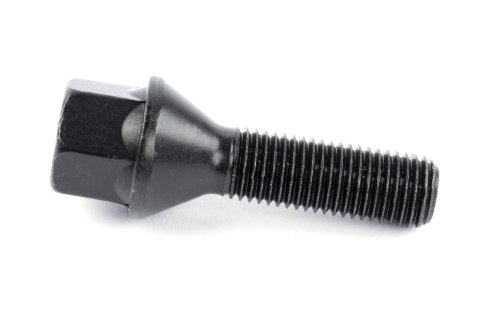 Dinan Lug Bolts D220-0011 Bolts, M12 x 1.5 Thread, 6-Point, Conical Seat, 1.38 in. Length, Steel, Black Zinc Coated, Set of 10 thumbnail 1