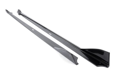 Dinan Side Skirts D980-0036 Rocker Molding, Left/Right, Carbon Fiber, Gloss, Toyota, Pair thumbnail 1