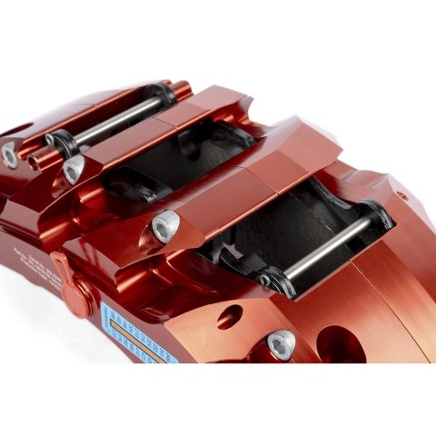 Dinan Big Brake Front Kits D290-1005-R Disc Kit, Brake, Front, Slotted Rotors, 6-Piston Red Powdercoat Calipers, BMW, Kit thumbnail 6