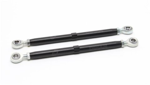 Dinan Racing Toe Links for 2011 1 SERIES M, 2008-2013 M3 - R280-0006 Rods, Aluminum, Black Anodized, PTFE Coated, BMW, Pair thumbnail 1