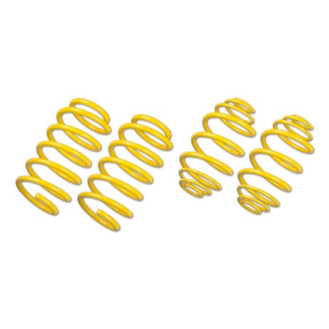 ST Suspensions Sport Springs 28220191 Lowering Springs, Sportech, Front and Rear, Coil, Yellow Powdercoated, Mini, Set of 4 thumbnail 1