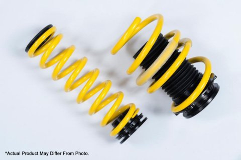 ST Suspensions Adjustable Lowering Springs 27310090 Springs, Height, Front and Rear, Yellow Powdercoated, Use with Factory Dampers, Audi, Kit thumbnail 7