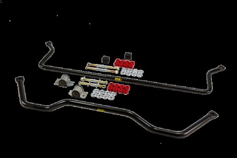 ST Suspensions Sway Bar Sets 52105 Bars, Front and Rear, Solid, Steel, Black Powdercoated, Nissan, Kit thumbnail 2