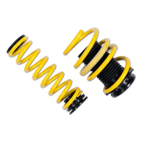 ST Suspensions Adjustable Lowering Springs 273100BY Springs, Height, Front and Rear, Yellow Powdercoated, Use with Factory Dampers, Audi, Kit thumbnail 5