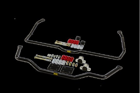 ST Suspensions Sway Bar Sets 52100 Bars, Front and Rear, Solid, Steel, Black Powdercoated, Nissan, Kit thumbnail 2