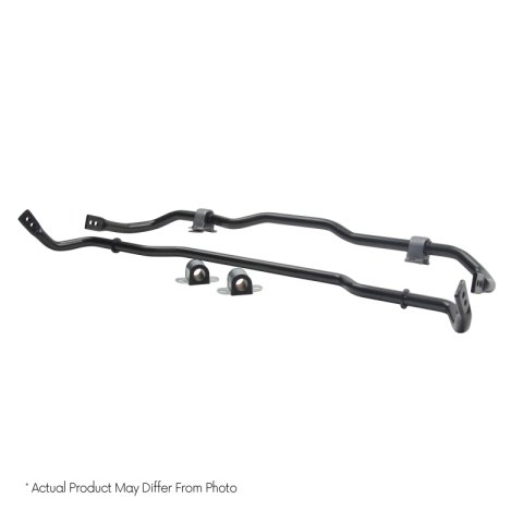 ST Suspensions Sway Bar Sets 52100 Bars, Front and Rear, Solid, Steel, Black Powdercoated, Nissan, Kit thumbnail 8