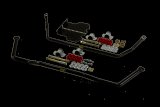 ST Suspensions Sway Bar Sets 52095 Bars, Front and Rear, Solid, Steel, Black Powdercoated, Nissan, Kit thumbnail 2