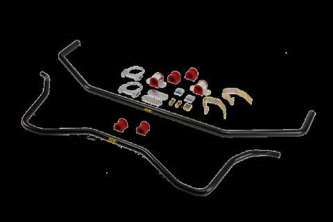 ST Suspensions Sway Bar Sets 52235 Bars, Front and Rear, Solid, Steel, Black Powdercoated, Volkswagen, Kit