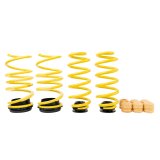 ST Suspensions Adjustable Lowering Springs 273800BT Springs, Height, Front and Rear, Yellow Powdercoated, Use with Factory Dampers, Volkswagen, Kit thumbnail 7