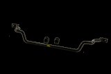 ST Suspensions Front Sway Bars 50215 Bar, Front, Solid, Steel, Black Powdercoated, 1 1/8 in. Diameter, Toyota, Kit thumbnail 2