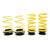 ST Suspensions Adjustable Lowering Springs 27330080 Springs, Height, Front and Rear, Yellow Powdercoated, Use with Factory Dampers, Ford, Kit thumbnail 1