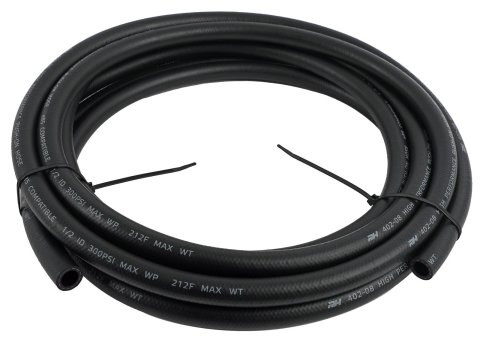 Redhorse Performance 402 Series Push-Lock Hose -8 AN 20 ft. 402-08-20 Hose, Series, Synthetic Rubber, Black, AN, Length, Each