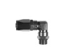Redhorse Performance 1490 Series Low-Profile AN to ORB Hose Ends 1490-08-08-2 Ends, Series, Low Profile, ORB, -8 Male Threads, Reusable swivel, 90 degree, -8 O-ring Hose, Aluminum, Black Anodized, Each thumbnail 2