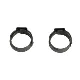 Redhorse Performance 420 Series Push-Lock Hose Clamps 420-04 Clamps, Push Lock, Stainless Steel, Natural, -4 AN, Pair thumbnail 1