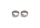 Redhorse Performance 420 Series Push-Lock Hose Clamps 420-04 Clamps, Push Lock, Stainless Steel, Natural, -4 AN, Pair thumbnail 2