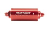 Redhorse Performance 4651 Series 10 Microns Fuel Filter with -6 AN Inlet Size 4651-06-3-10 Filter, Inline Mount, Aluminum, Red Anodized, Microns, Male Inlet/Outlet, Each thumbnail 1