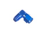 Redhorse Performance 8290 Series Couplers 8290-06-06-1 Fitting, Coupler, Union, AN to AN, 90 Degree, Aluminum, Blue Anodized, -6 AN, -6 AN, Swivel, Each thumbnail 2