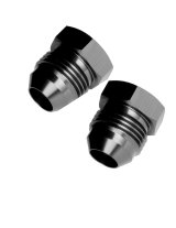 Redhorse Performance 806 Series AN Flare Plugs 806-06-2 Fitting, Plug, -6 Male, Hex Head, Aluminum, Black Anodized, Pair thumbnail 2