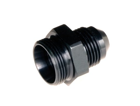 Redhorse Performance 5000 Series Carburetor Inlet Fittings 5015-06-2 Fitting, Inlet, Long, -6 AN to 9/16 in.-24 Male Thread, Aluminum, Black Anodized, Each thumbnail 2