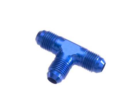 Redhorse Performance 824 Series Tee Adapter Fittings 824-08-1 Fitting, Adapter, AN Tee, Aluminum, Blue Anodized, -8 AN Male Threads, Each