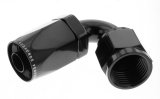 Redhorse Performance 6000 Series Non-Swivel Seal Hose Ends 6120-04-2 Ends, Series, Seal, -4 AN Female Threads, Reusable non-swivel, 120 degree, -4 AN Hose, Aluminum, Black Anodized, Each thumbnail 2