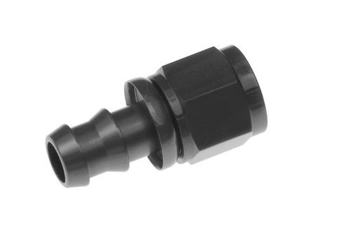 Redhorse Performance 2000 Series Push-Lock Hose Ends 2000-10-2 Ends, Series, Push Lock, -10 AN Female Threads, Socketless barb, Straight, -10 AN Hose, Aluminum, Black Anodized, Each