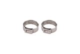Redhorse Performance 420 Series Push-Lock Hose Clamps 420-06 Clamps, Push Lock, Stainless Steel, Natural, -6 AN, Pair thumbnail 3
