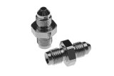 Redhorse Performance 336 Series Inverted Flare Male Adapters 336-03-03 Fittings, Brake, -3 AN to 3/8 -24 Flare, Steel, Nickel Plated, Pair thumbnail 2