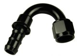 Redhorse Performance 2000 Series Push-Lock Hose Ends 2150-12-2 Ends, Series, Push Lock, -12 AN Female Threads, Socketless barb, 150 degree, -12 AN Hose, Aluminum, Black Anodized, Each thumbnail 1