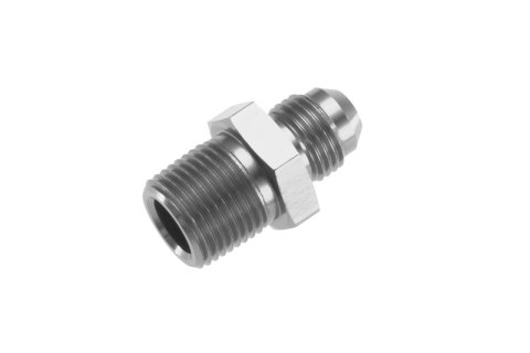 Redhorse Performance 816 Series AN to NPT Adapter Fittings 816-10-06-5 Fitting, Adapter, NPT, Straight, Aluminum, Clear Anodized, -10 AN, 3/8 in. NPT, Each thumbnail 2