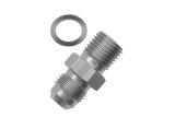 Redhorse Performance 8161 Series AN to Metric Adapter Fittings 8161-06-10-5 Fitting, Adapter, Threads, Straight, Aluminum, Clear Anodized, -6 AN, M10 x 1.0, Each thumbnail 2