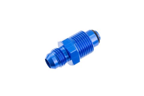 Redhorse Performance 8163 Series AN to Metric O-Ring Adapters 8163-06-18-1 Fitting, Adapter, Threads, Straight, Aluminum, Blue Anodized, -6 AN, M18 x 1.5, Each
