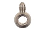 Redhorse Performance 344 Series Banjo Adapters 344-03 Brake Fittings, Adapters, Straight, Steel, Nickel, 7/16 in. Adapter, -3 AN Male Threads, Each thumbnail 1