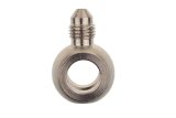 Redhorse Performance 344 Series Banjo Adapters 344-03 Brake Fittings, Adapters, Straight, Steel, Nickel, 7/16 in. Adapter, -3 AN Male Threads, Each thumbnail 2