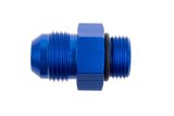 Redhorse Performance 920 Series AN to High Flow Radius O-Ring Adapter Fittings 920-06-06-1 and Adapters, Fittings, Straight, -6 Male To -6 Male O-ring, Aluminum, Blue Anodized, Rubber O-ring, Each thumbnail 2