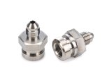 Redhorse Performance 335 Series Inverted Flare Female Adapters 335-03-03 Fittings, Brake, Male -3 AN to 3/8 in.-24 Thread Flare, Steel, Nickel Plated, Pair thumbnail 2