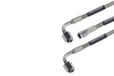 Redhorse Performance 3390 Series Universal Brake Hoses 3390-03-12 Line, Universal, 3300 Series, Braided Stainless Steel, 12 in. Length, -3 AN Female, -3 AN Female 90 Degree, Each thumbnail 1