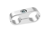 Redhorse Performance 730 Series AN Hose Separators 730-12-12-5 and Line Mounting Clamps, Separators, 2 Capacity, Aluminum, Clear Anodized, 0.750 in. O.D., for -12 Braided Hose, Each thumbnail 2