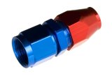 Redhorse Performance 3000 Series AN Tube Adapter Fittings 3000-06-06-1 Fitting, Adapter, to Tubing, Straight, Aluminum, Red/Blue Anodized, -6 AN, 3/8 in., Swivel, Each thumbnail 2