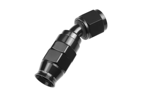 Redhorse Performance 1200 Series Reuseable PTFE Hose Ends 1230-08-2 Ends, Series, Reuseable, PTFE, -8 AN Female Threads, Reusable swivel, 30 degree, -8 AN Hose, Aluminum, Black Anodized, Each