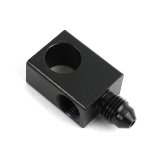 Redhorse Performance 342 Series Inverted Flare Male Tee Adapters 342-03-03-2 Brake Fittings, Adapters, Steel, Black, 3/8 in.-24 Female Threads, -3 AN Threads, Each thumbnail 1