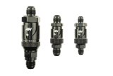 Redhorse Performance 4155 Series Dry Break Quick-Disconnect Fittings 4155-06-2 Quick-Connect Fitting, Plug, Straight, -6 AN Male Thread, Fluorocarbon Seal, Valved, Each thumbnail 1