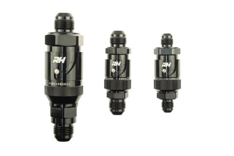 Redhorse Performance 4155 Series Dry Break Quick-Disconnect Fittings 4155-06-2 Quick-Connect Fitting, Plug, Straight, -6 AN Male Thread, Fluorocarbon Seal, Valved, Each