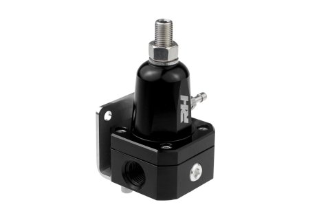 Redhorse Performance Bypass Fuel Pressure Regulators 7910-08-2 Regulator, Adjustable, Inline, 45-70 psi, Aluminum, Black Anodized, Each