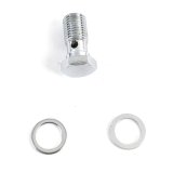 Redhorse Performance 332 Series Banjo Bolts 332-04 Brake Fitting, Bolt, Straight, 7/16-20 in. Size, Stainless Steel, Natural Finish, Each thumbnail 1